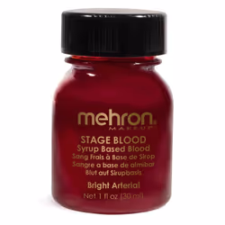 Mehron Makeup Stage Blood | Edible Fake Blood Makeup for Stage Costume Cosplay (1oz.) (Bright Arterial)