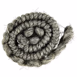 Mehron Makeup Crepe Hair 12-inch Braid (Medium Grey)