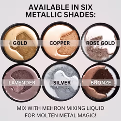 Mehron Makeup Metallic Powder | Metallic Chrome Powder Pigment for Face & Body Paint, Eyeshadow, and Eyeliner .75 oz 21 g Bronze