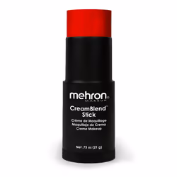 Mehron Makeup CreamBlend Stick | Face Paint  Body Paint  & Foundation Cream Makeup | Body Paint Stick .75 oz (21 g) (Red)