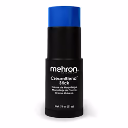 Mehron Makeup CreamBlend Stick | Face Paint Body Paint & Foundation Cream Makeup | Body Paint Stick .75 oz (21 g) (Blue)