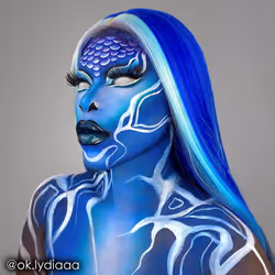 Mehron Makeup CreamBlend Stick | Face Paint  Body Paint  & Foundation Cream Makeup | Body Paint Stick .75 oz (21 g) (Blue)