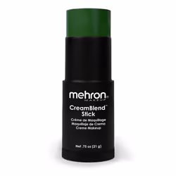 Mehron Makeup CreamBlend Stick | Face Paint  Body Paint  & Foundation Cream Makeup | Body Paint Stick .75 oz (21 g) (Green)
