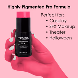 Mehron Makeup CreamBlend Stick | Face Paint  Body Paint  & Foundation Cream Makeup | Body Paint Stick .75 oz (21 g) (Pink)