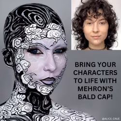 Mehron Makeup Professional Bald Cap for Adults  Men  & Women | Costume Bald Cap for Halloween  Cosplay  & Theatre (Latex)