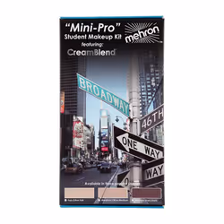 Mehron Makeup Mini-Pro Student Makeup Educational Kit Medium Dark/Dark