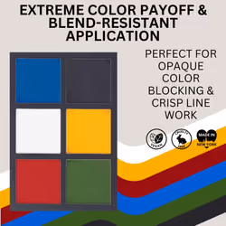 Mehron EDGE Face & Body Paint| Professional Water-Activated Face Paint Makeup | Made in the USA | For Cosplay  Halloween  & SFX (Mulit Color Palette)