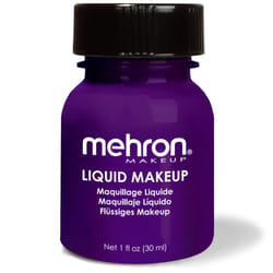 Mehron Makeup Liquid Makeup | Face Paint and Body Paint Perfect for Halloween, Cosplay I Air Brush Compatible Body Paint 1 oz PURPLE