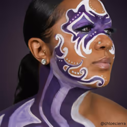 Mehron Makeup Liquid Makeup | Face Paint and Body Paint Perfect for Halloween, Cosplay I Air Brush Compatible Body Paint 1 oz PURPLE