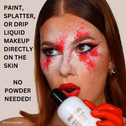 Mehron Makeup Liquid Makeup | Face Paint and Body Paint Perfect for Halloween  Cosplay I Air Brush Compatible Body Paint(1 oz) (Orange)
