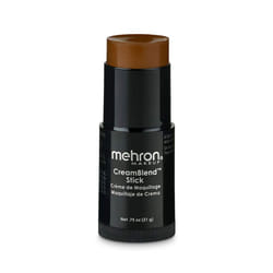 Mehron Makeup CreamBlend Stick | Face Paint  Body Paint  & Foundation Cream Makeup | Body Paint Stick Perfect for Halloween Makeup .75 oz (21 g) (Dark
