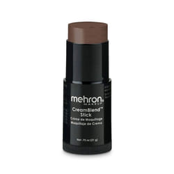 Mehron Makeup CreamBlend Stick | Face Paint  Body Paint  & Foundation Cream Makeup| Body Paint Stick .75 oz (21 g) (Ebony)