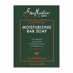 SheaMoisture Men Bar Soap Cleanser to Clean and Hydrate Skin Moisturizing Creamy Vanilla Bean 8 Oz 2 Count