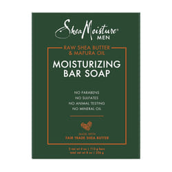 SheaMoisture Men Bar Soap Cleanser to Clean and Hydrate Skin Moisturizing Creamy Vanilla Bean 8 Oz 2 Count