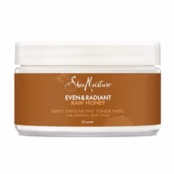 SheaMoisture Even and Radiant Face Pads For Uneven Skin Tone and Dark Spots Daily Exfoliating Toner Pads With Raw Honey 30 Co ...