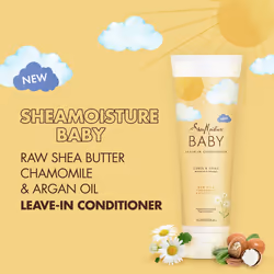 SheaMoisture Baby Conditioner for Curly Hair Raw Shea  Chamomile and Argan Oil Moisturizes and Helps Detangle Delicate Curls and Coils 13 oz