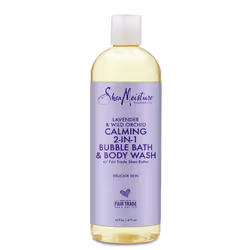 Shea Moisture Lavender Bubble Bath & Body Wash 16Oz