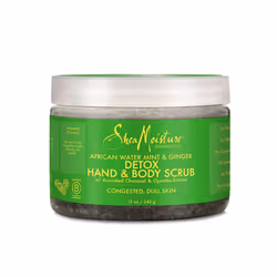 SheaMoisture African Wild Water Mint Detox & Stimulate Hand & Body Scrub  12 Ounce (Pack of 1)