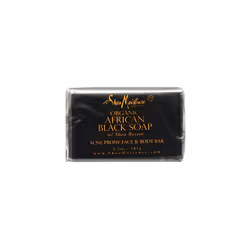 Shea Moisture Soap 3.5 Ounce Bar African Black (Organic) (103ml) (2 Pack)