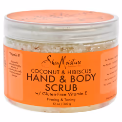 Shea Moisture Coconut & Hibiscus Hand & Body Scrub Firming & Toning - 12 oz Scrub