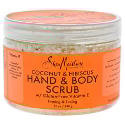 Shea Moisture Coconut & Hibiscus Hand & Body Scrub Firming & Toning - 12 oz Scrub