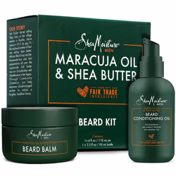 SheaMoisture Beard Oil & Beard Balm - Beard Kit for Men w/Maracuja & Fair Trade Organic Shea Butter Dry Beard Oil Softener ...