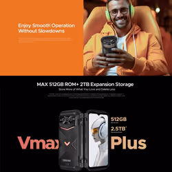 DOOGEE V Max Plus Rugged Phone 36GB(16+20) 512GB - grey