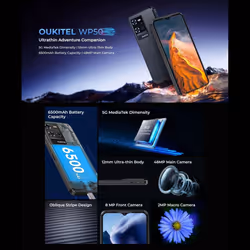 Oukitel WP50 5G Rugged Smartphone  12GB+256GB - black