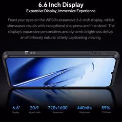 Oukitel WP52 5G Rugged Smartphone 16GB+256GB - black