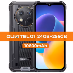 Oukitel G1 Rugged smartphone 10600mAh 24GB+256GB - black