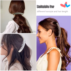 6 Pieces Banana Hair Clips 5 Inch Large Banana Clip for Thin Fine Thick hair Non Slip Banana Claw Clips for Women
