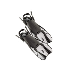 OCEAN REEF  Duo Fins  Fins for Snorkeling and Swimming and Low Weight for Easy Packing and Traveling White  Small  Medium