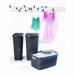 Curver Rattan Style laundry basket, available in several colours