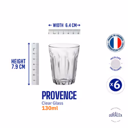 Duralex Tumbler 4.5oz. 13cl. 7.9cm high. Box quantity 6.
