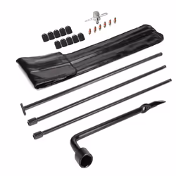 DrRoc Spare Tire Tool Kit with Spare Tire Jack Handle and Wheel Lug Wrench Compatible with Nissan Frontier Titan Pathfinder 2 ...
