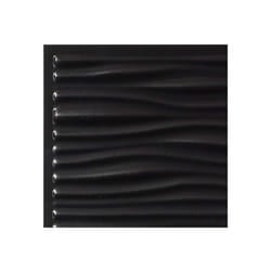 Genesis Drifts Black Ceiling Tiles - Easy Drop-In Installation - Water