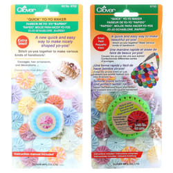 Bundle of Two (2) Quick Yo-Yo Makers: Extra Small (Makes 3/4"""" yo-yos) and Small (Makes 1.25"""" yo-yos)