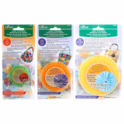 Bundle of Three (3) Quick Yo-Yo Makers: Small (makes 1.25"""" yo-yos) Large (makes 1.75"""" yo-yos) and Extra Large (makes ...