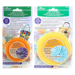 Bundle of Two (2) Quick Yo-Yo Makers: Large (makes 1.75"""" yo-yos)  and Extra Large (makes 2-3/8"""" yo-yos)