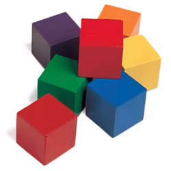 Learning Resources Wooden Color Cubes