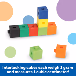 Learning Resources Interlocking Gram Unit Cubes  Math Classroom Teachi
