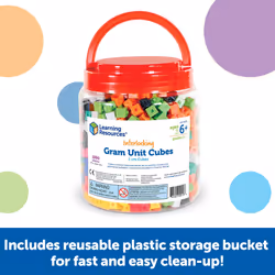 Learning Resources Interlocking Gram Unit Cubes  Math Classroom Teachi