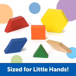 Learning Resources Wooden Pattern Blocks  Early Math Concepts  Set of