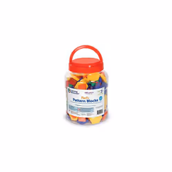 Learning Resources Pattern Blocks, 1CM, Plastic, Various Colors, Set of 250