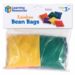 Learning Resources Rainbow Bean Bags - 6 Pieces PreK+ | Ages 3+ Bean Bags for Kids Counting and Sorting Toys Hand Eye Coor ...
