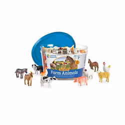 Learning Resources Farm Animal Counters, Set of 60, 3 yr(s), Multicolour