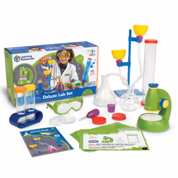 Learning Resources Primary Science Deluxe Lab Set - 45 Pieces Ages 3+ Preschool Science Kit STEM Toys Science Experiments ...