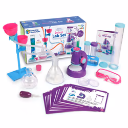 Learning Resources Primary Science Deluxe Lab Set Pink - 45 Pieces Ages 3+ Science Kit for Kids STEM Toys for Kids Presch ...