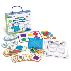 Skill Builders! 1st Grade Geometry  Homeschool Curriculum  First Grade Learning Games  First Grade Learning Materials  128 Pieces  Age 6+