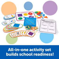 Skill Builders! 1st Grade Geometry  Homeschool Curriculum  First Grade Learning Games  First Grade Learning Materials  128 Pieces  Age 6+